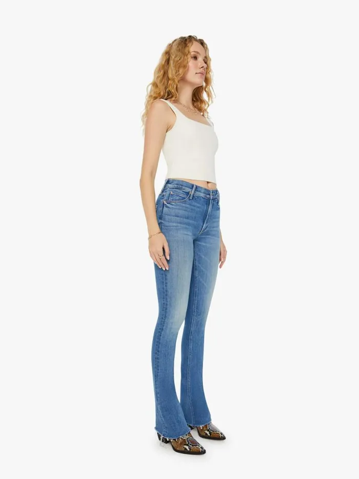 Women Flare Mother Denim The Runaway Fray Blue