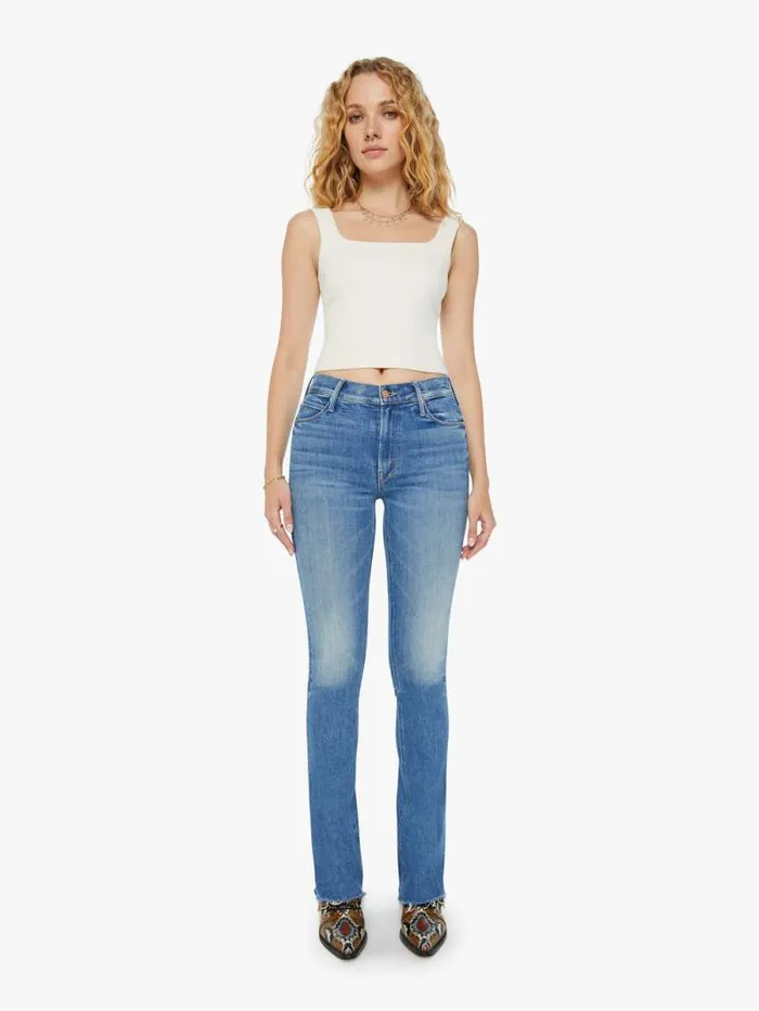 Women Flare Mother Denim The Runaway Fray Blue
