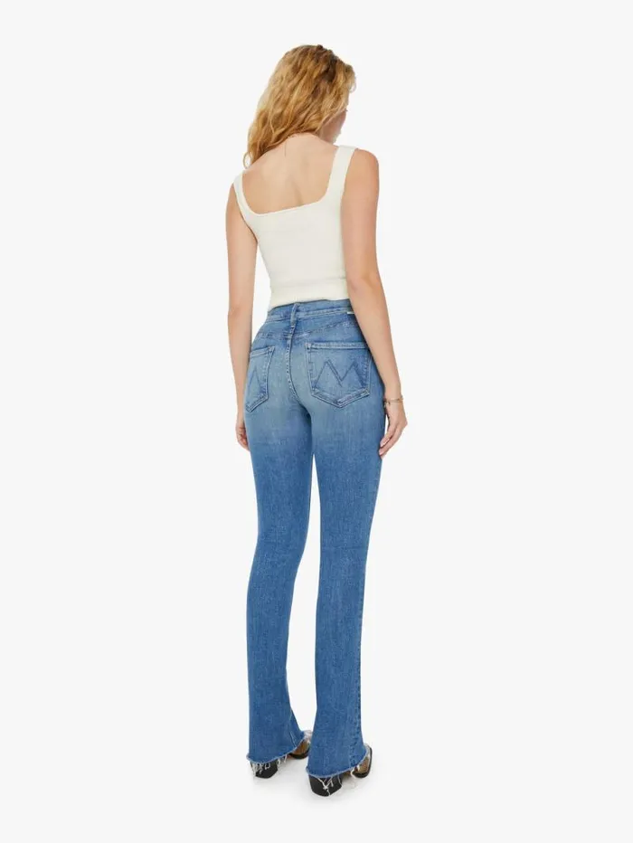 Women Flare Mother Denim The Runaway Fray Blue