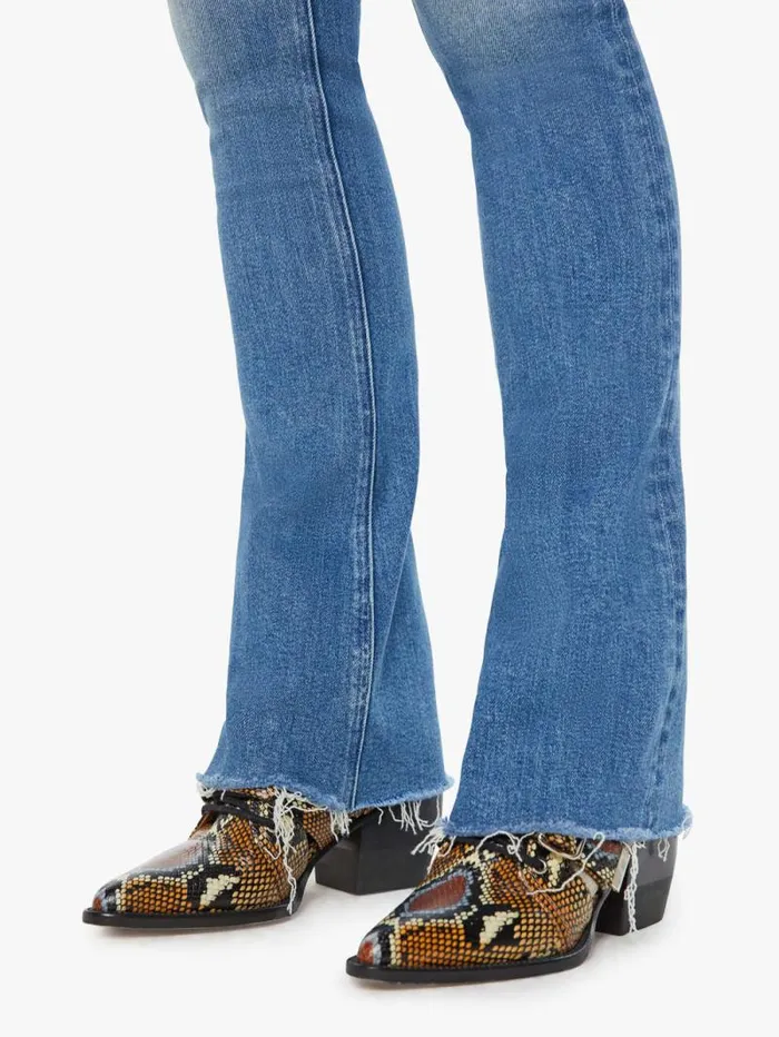 Women Flare Mother Denim The Runaway Fray Blue