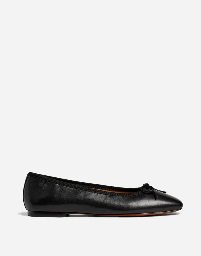 Women Flats and Loafers Madewell The Anelise Ballet Flat True Black