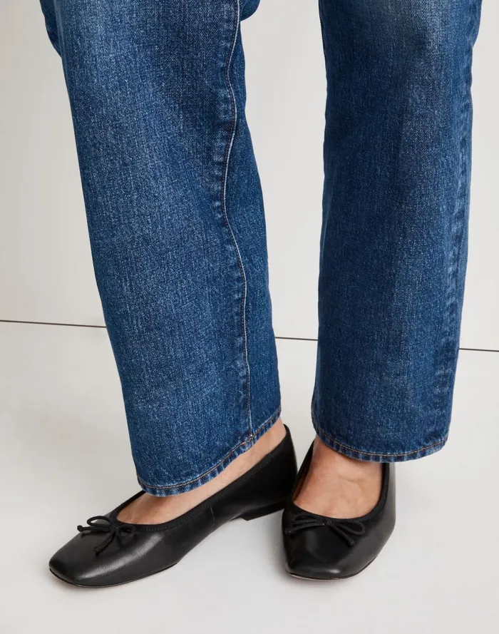Women Flats and Loafers Madewell The Anelise Ballet Flat True Black