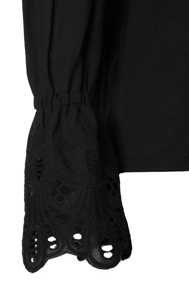 Women Francesca Jersey Blouse Black Holland Cooper Tops Women Francesca Jersey Blouse Black Holland Cooper Tops