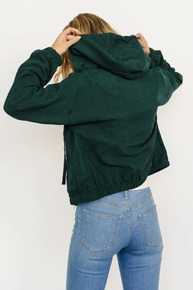 Women Frankie Zip Jacket Dark Green Baltic Born Outerwear Women Frankie Zip Jacket Dark Green Baltic Born Outerwear