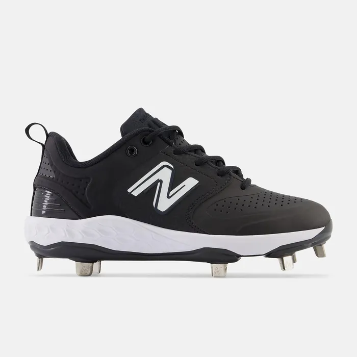 Women Fresh Foam X Velo V3 Metal Synthetics Black With White New Balance Softball
