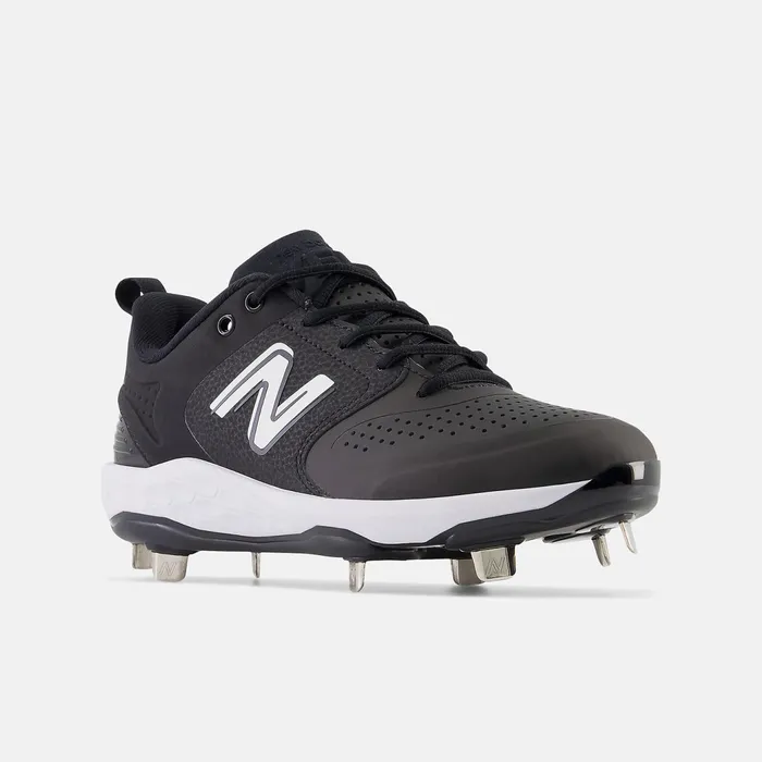 Women Fresh Foam X Velo V3 Metal Synthetics Black With White New Balance Softball