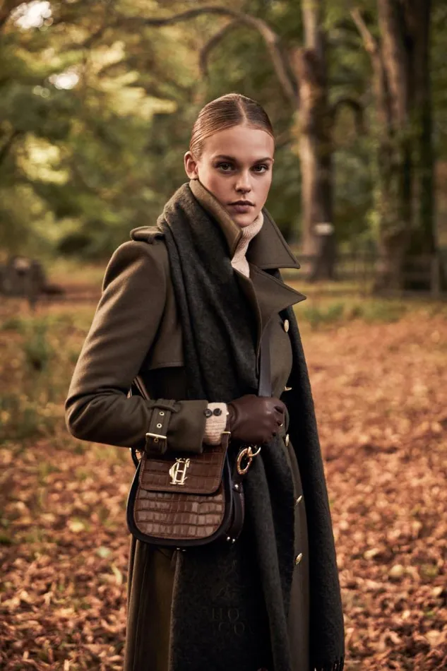 Women Full Length Chelsea Trench Coat Khaki Holland Cooper Tailoring