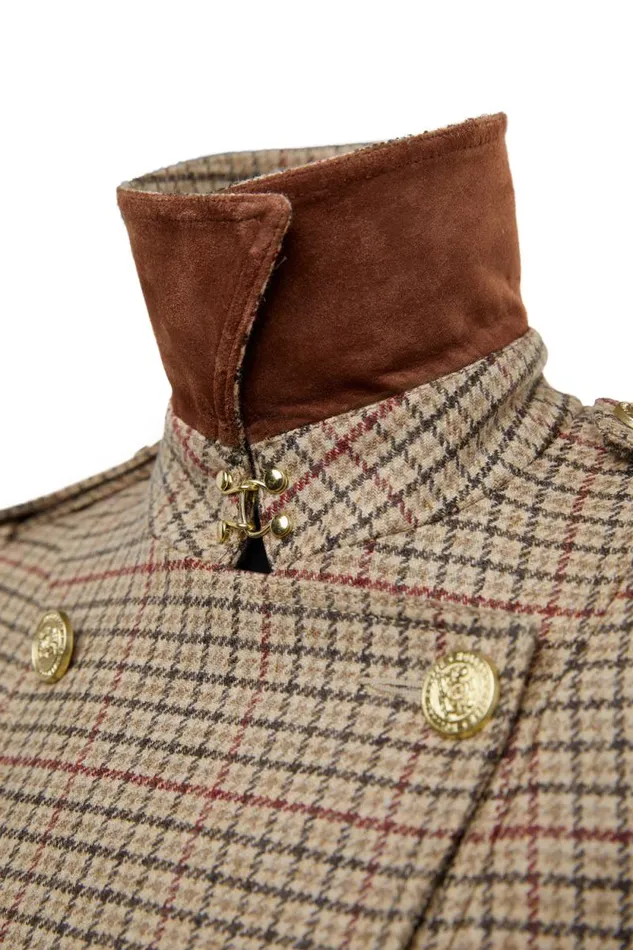 Women Full Length Marlborough Trench Coat Charlton Tweed Holland Cooper Tailoring