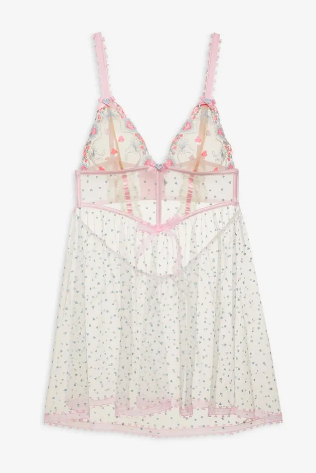 Women Gabriella Slip Dress Blue For Love and Lemons Lingerie