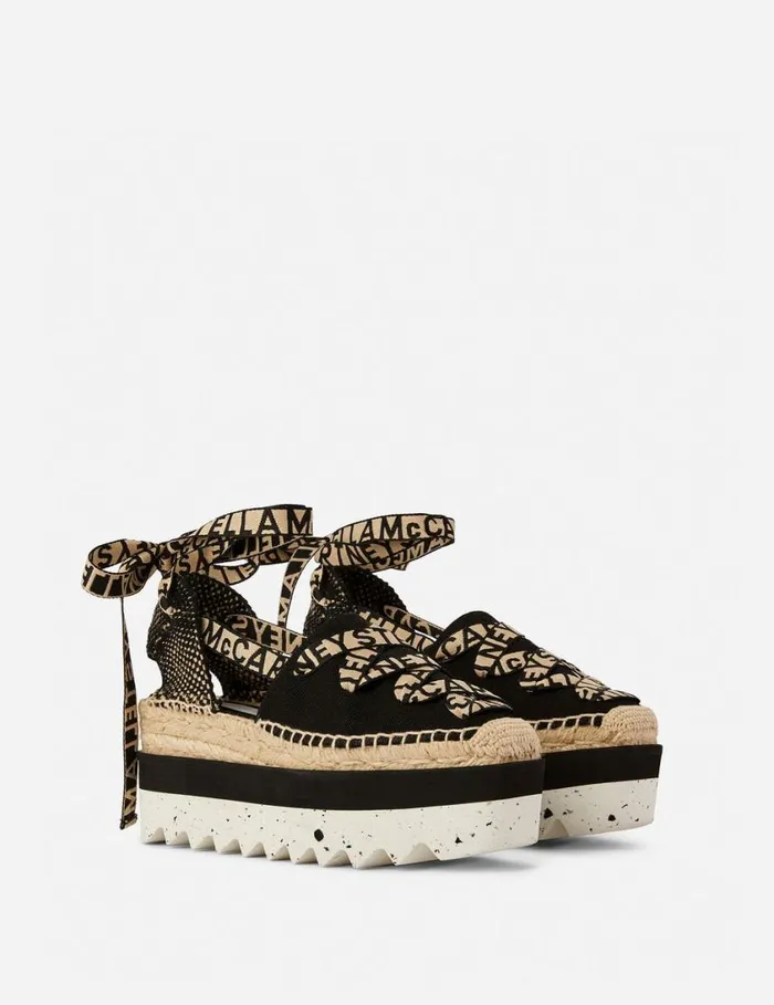 Women Gaia Platform Espadrilles Black Stella McCartney Espadrilles Women Gaia Platform Espadrilles Black Stella McCartney Espadrilles