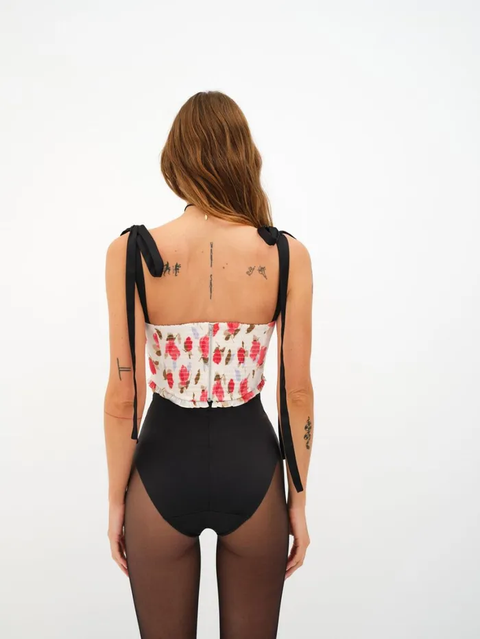 Women Gayane Bustier Top White For Love and Lemons Tops