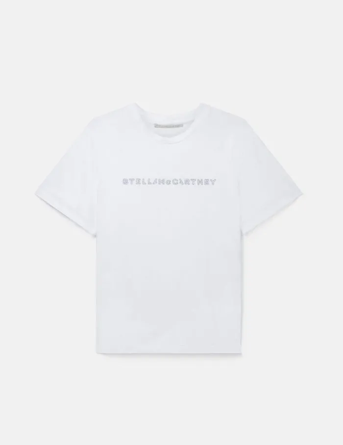 Women Graphic Oversized Cotton TShirt Pure White Stella McCartney Sweatshirts And TShirts Women Graphic Oversized Cotton TShirt Pure White Stella McCartney Sweatshirts And TShirts