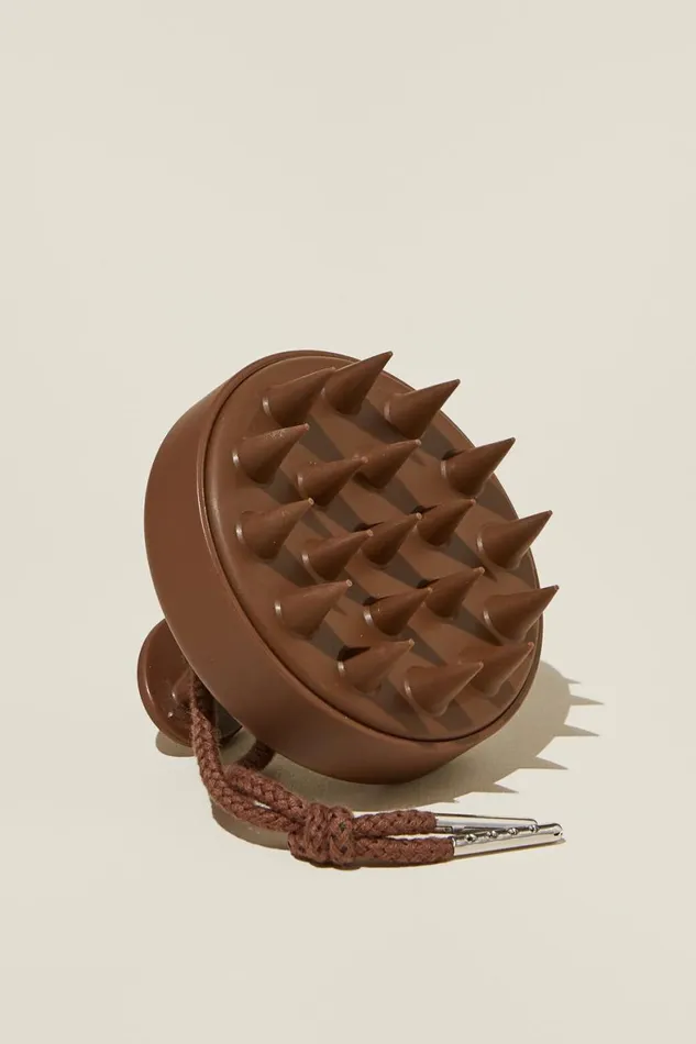 Women Hair Accessories Cotton On Hair Revival Scalp Massager Choc