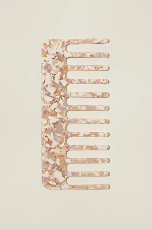 Women Hair Accessories Cotton On Wavy Hair Comb Blush Marble