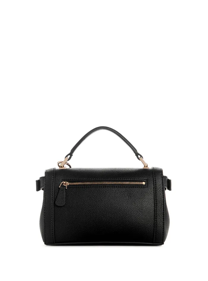 Women Half Flap GUESS Black Angy Crossbody Bag