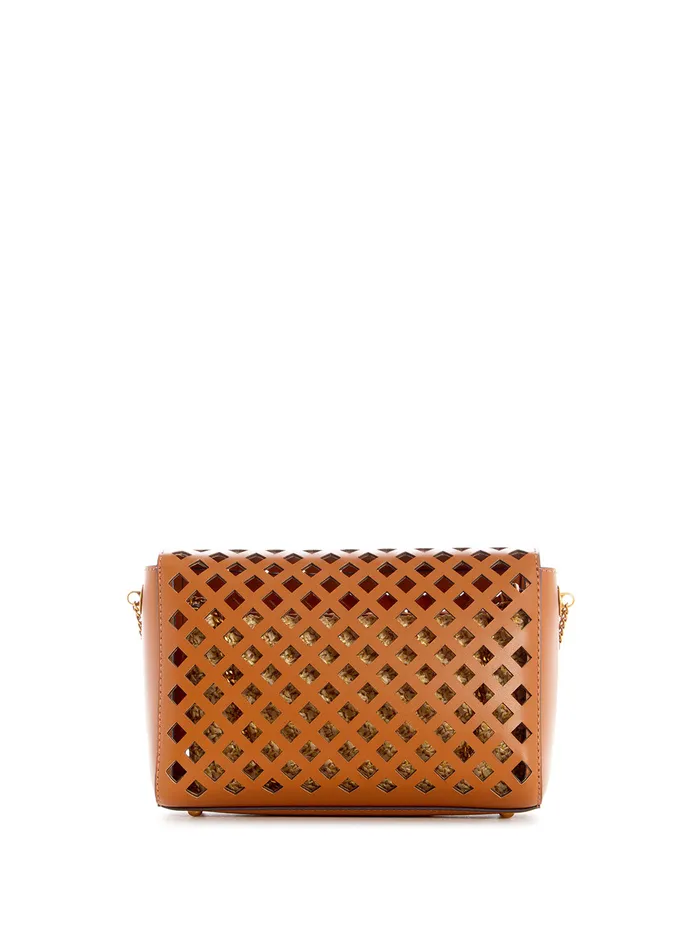 Women Half Flap GUESS Brown Aqua Crossbody Bag