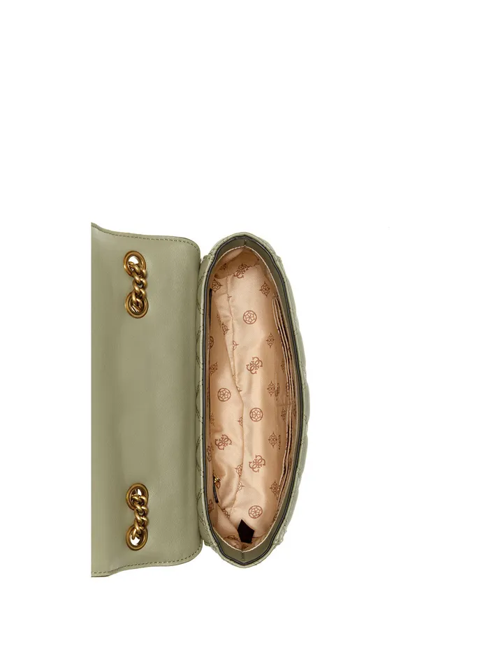 Women Half Flap GUESS Sage Green Triana Convertible Crossbody Bag Women Half Flap GUESS Sage Green Triana Convertible Crossbody Bag