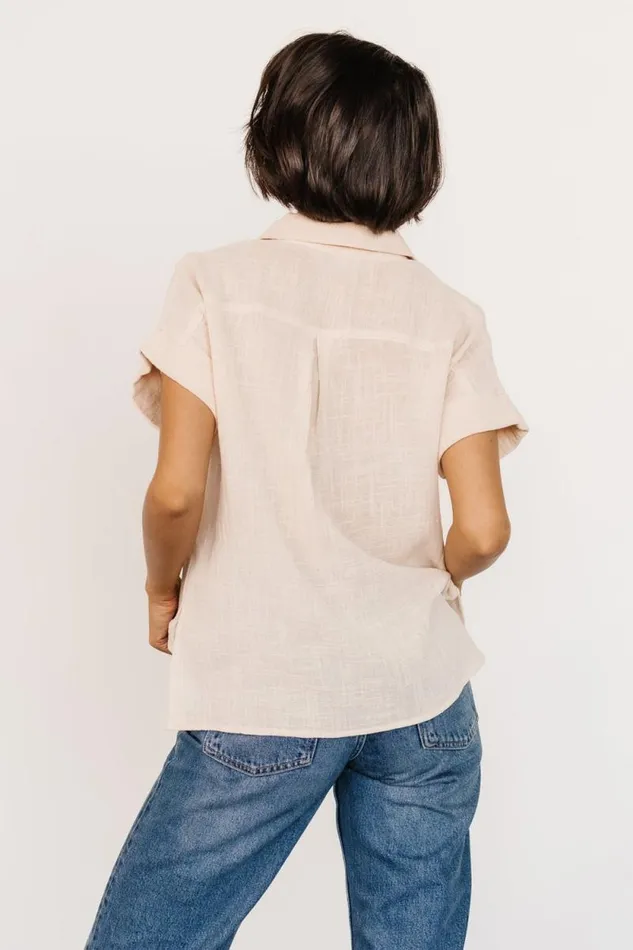 Women Hammond Short Sleeve Top Natural Baltic Born Blouses and Shirts Women Hammond Short Sleeve Top Natural Baltic Born Blouses and Shirts