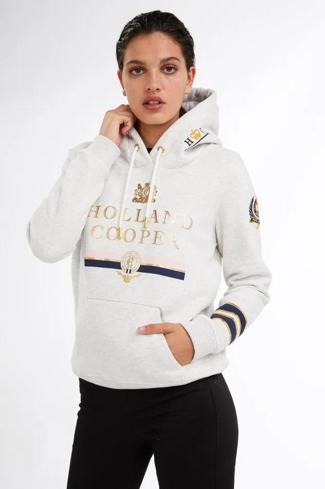 Women HC Heritage Hoodie Grey Holland Cooper Hoodies