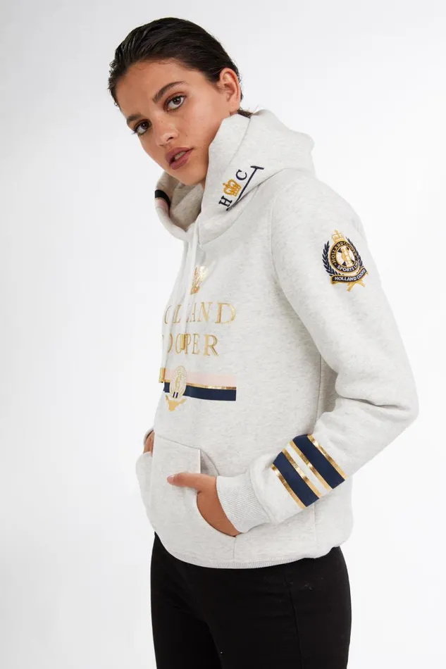 Women HC Heritage Hoodie Grey Holland Cooper Hoodies