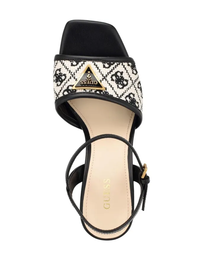 Women Heels GUESS Black Logo Glaven Block Heels Women Heels GUESS Black Logo Glaven Block Heels