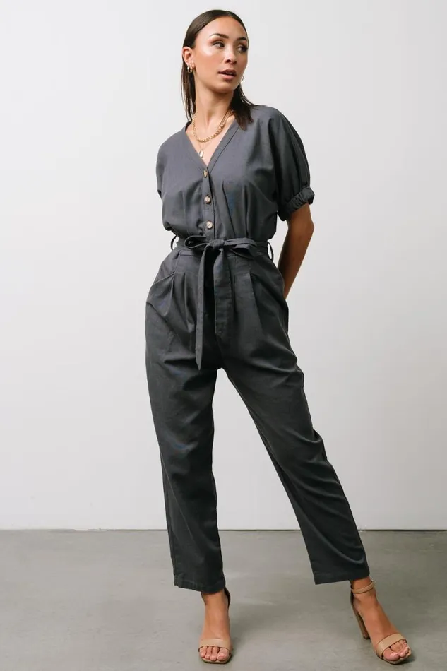 Women Heidi Jumpsuit Dark Slate Baltic Born Jumpsuits and Rompers