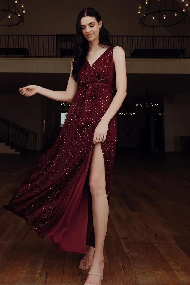 Women Helen Tank Sparkle Gown Mulberry Baltic Born Embellished and Sequined