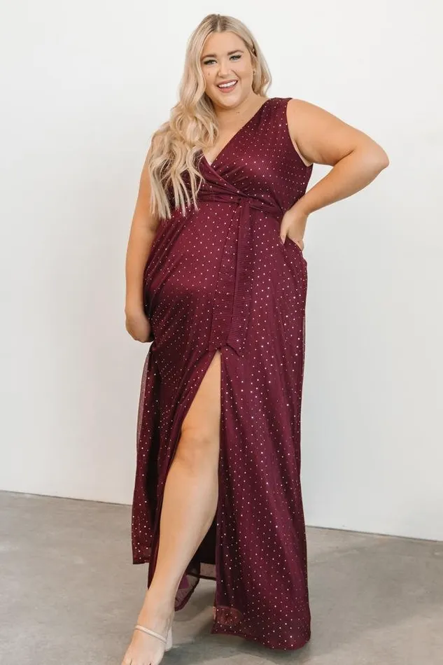 Women Helen Tank Sparkle Gown Mulberry Baltic Born Embellished and Sequined Women Helen Tank Sparkle Gown Mulberry Baltic Born Embellished and Sequined