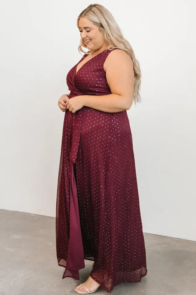 Women Helen Tank Sparkle Gown Mulberry Baltic Born Embellished and Sequined Women Helen Tank Sparkle Gown Mulberry Baltic Born Embellished and Sequined