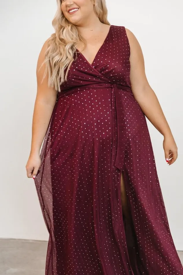 Women Helen Tank Sparkle Gown Mulberry Baltic Born Embellished and Sequined Women Helen Tank Sparkle Gown Mulberry Baltic Born Embellished and Sequined