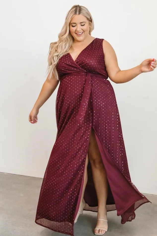 Women Helen Tank Sparkle Gown Mulberry Baltic Born Embellished and Sequined Women Helen Tank Sparkle Gown Mulberry Baltic Born Embellished and Sequined