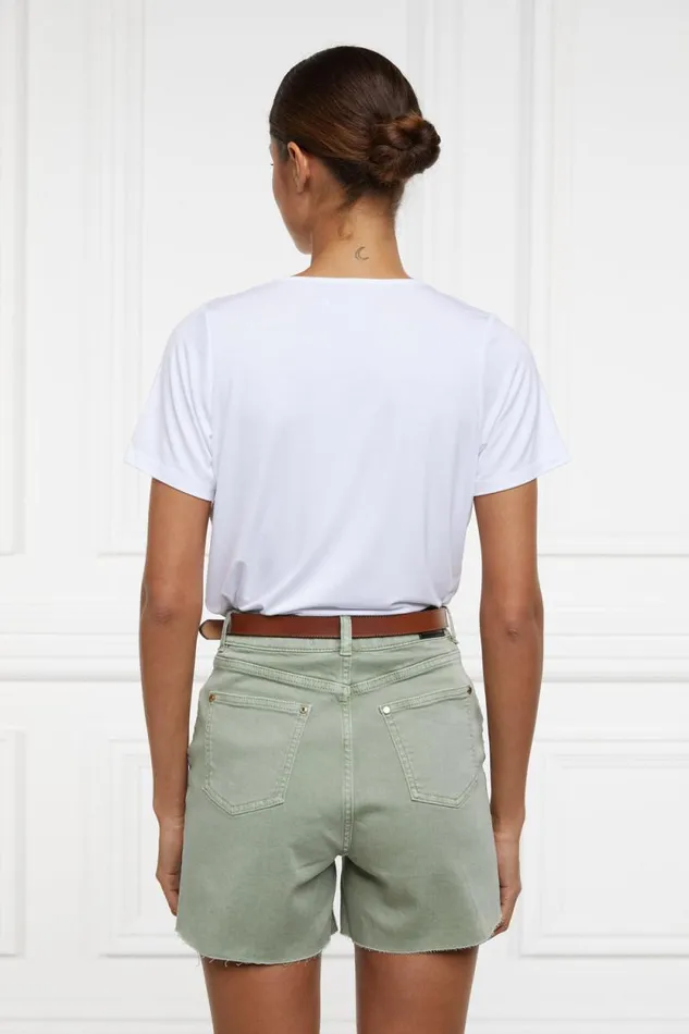 Women High Rise Denim Short Sage Holland Cooper Shorts