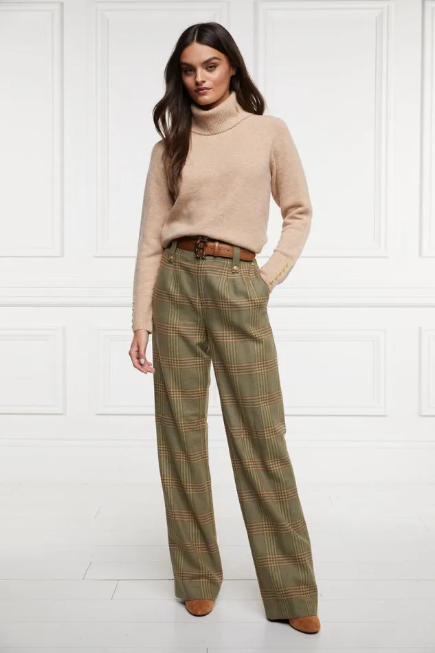 Women High Waisted Straight Trouser Leveret Holland Cooper Tailoring