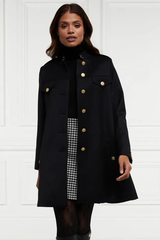 Women Highbury Cape Coat Black Twill Holland Cooper Capes