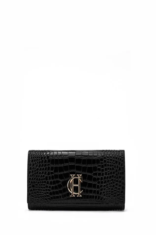 Women Highbury Clutch Bag Black Gold Holland Cooper Bags