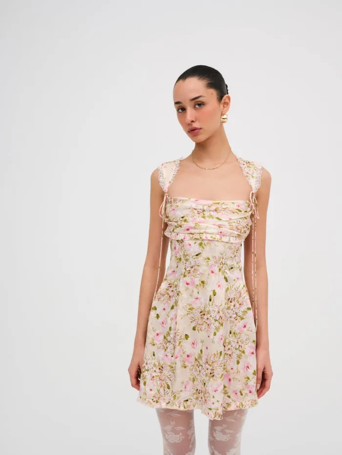 Women Holland Mini Dress Neutral For Love and Lemons Dresses Women Holland Mini Dress Neutral For Love and Lemons Dresses