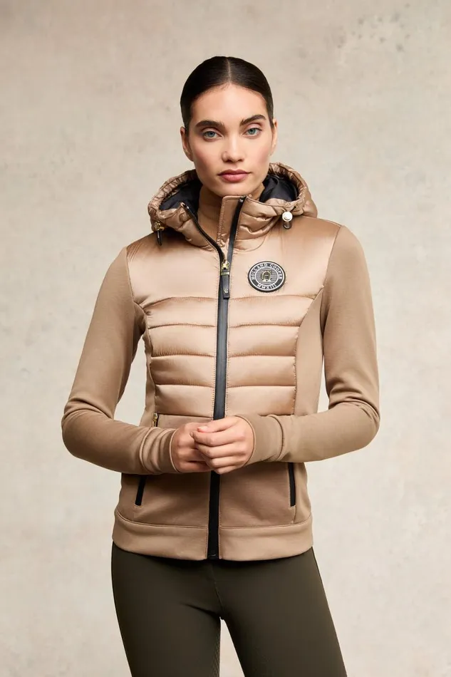 Women Hybrid Shell Jacket Cappuccino Holland Cooper Jackets