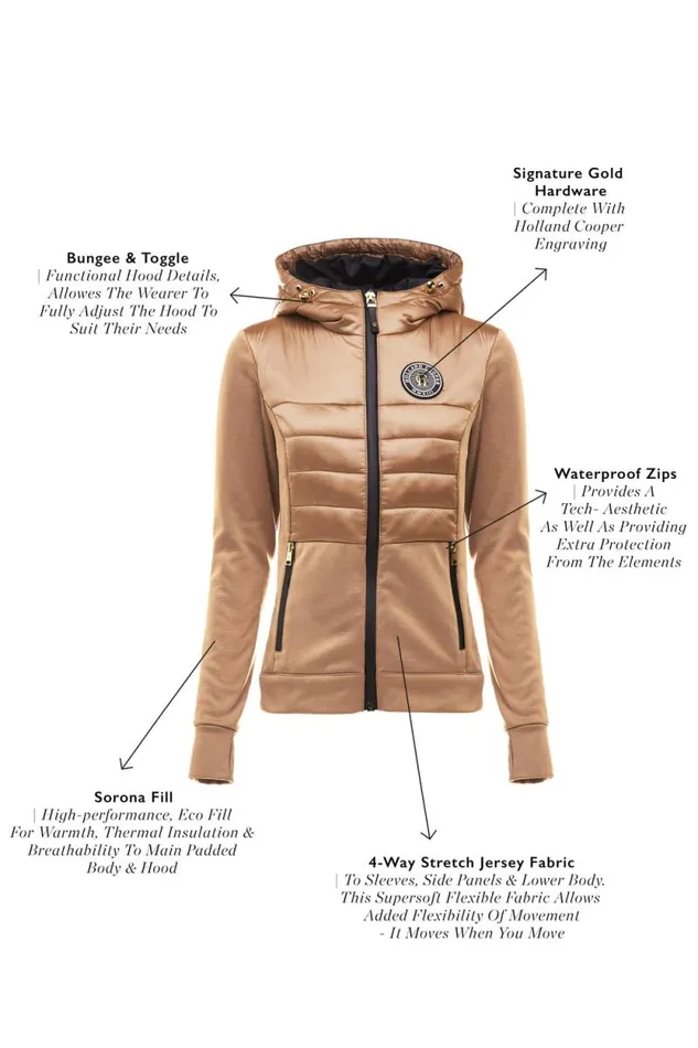 Women Hybrid Shell Jacket Cappuccino Holland Cooper Jackets