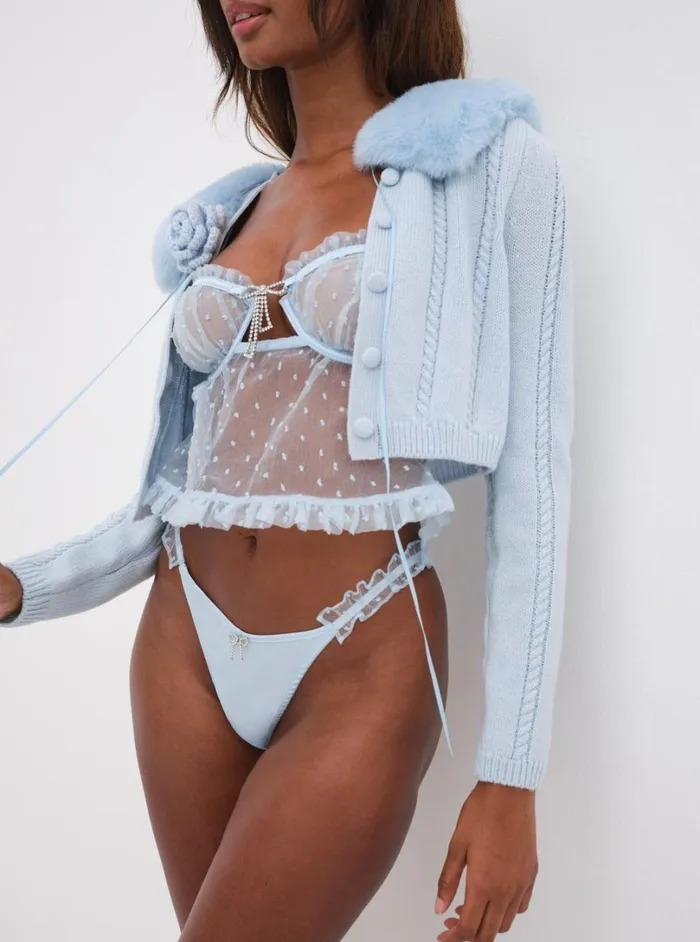Women Izzy Babydoll Top Blue For Love and Lemons Lingerie Women Izzy Babydoll Top Blue For Love and Lemons Lingerie