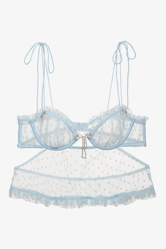 Women Izzy Babydoll Top Blue For Love and Lemons Lingerie Women Izzy Babydoll Top Blue For Love and Lemons Lingerie