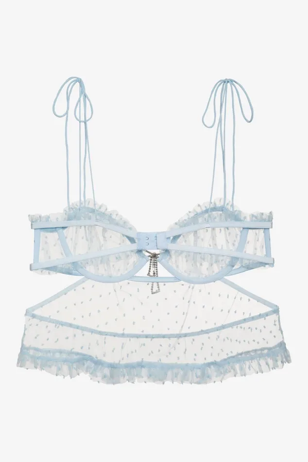 Women Izzy Babydoll Top Blue For Love and Lemons Lingerie Women Izzy Babydoll Top Blue For Love and Lemons Lingerie