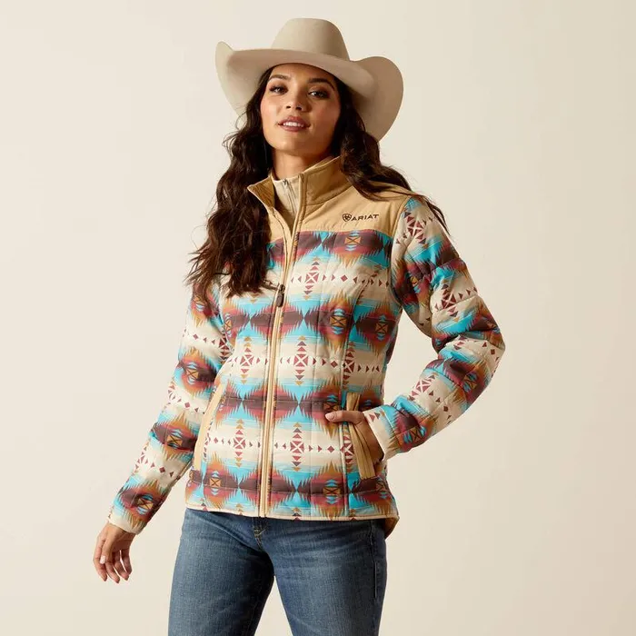 Women Jackets and Vests Ariat Crius Insulated Jacket Serrano Southwest Print