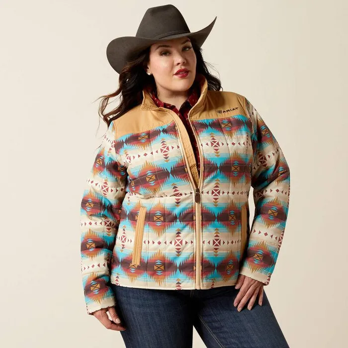 Women Jackets and Vests Ariat Crius Insulated Jacket Serrano Southwest Print