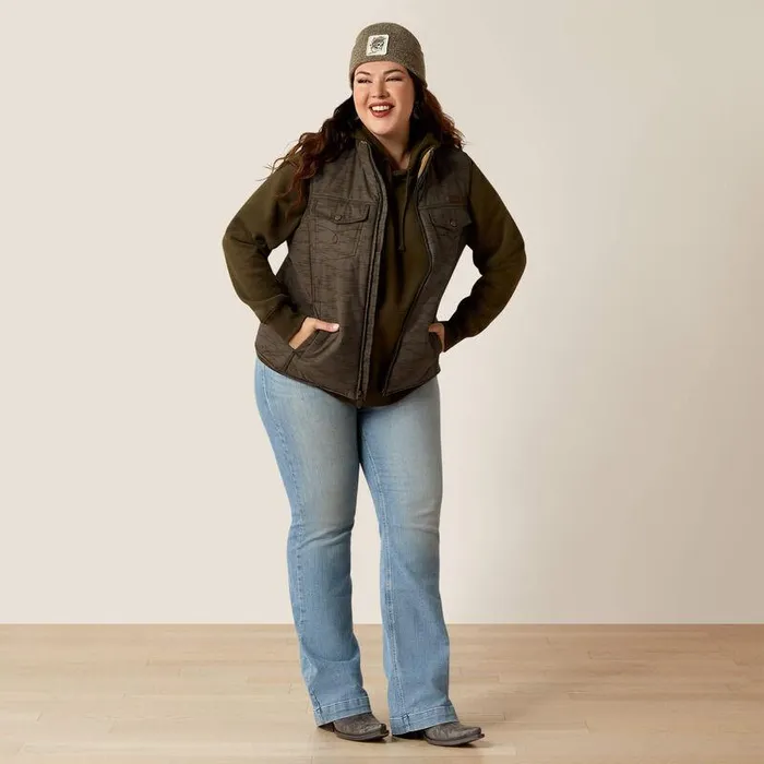 Women Jackets and Vests Ariat Grizzly Quilted Vest Banyan Bark Women Jackets and Vests Ariat Grizzly Quilted Vest Banyan Bark