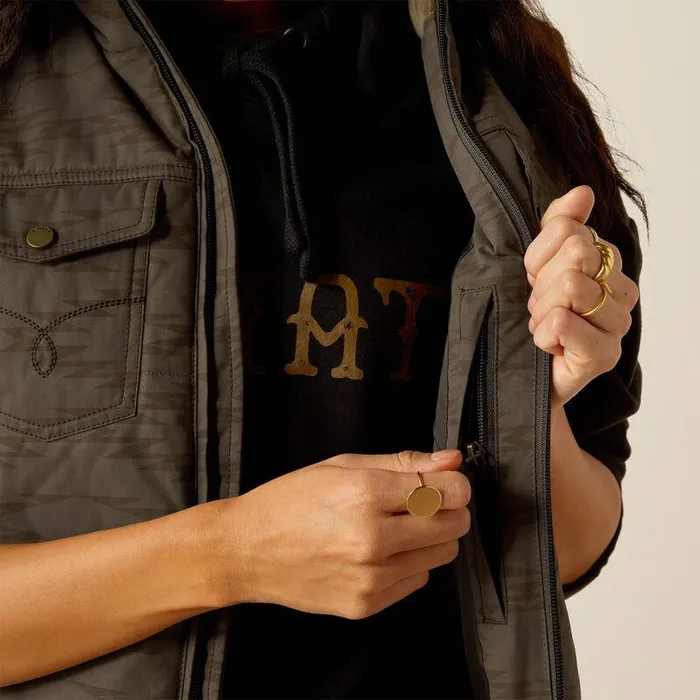 Women Jackets and Vests Ariat Grizzly Quilted Vest Banyan Bark Women Jackets and Vests Ariat Grizzly Quilted Vest Banyan Bark