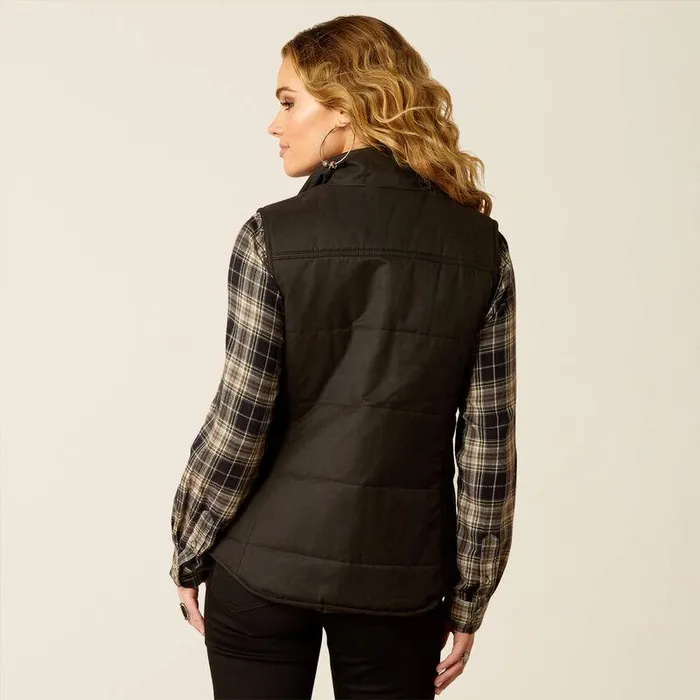 Women Jackets and Vests Ariat Grizzly Quilted Vest Black