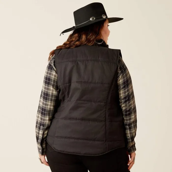 Women Jackets and Vests Ariat Grizzly Quilted Vest Black