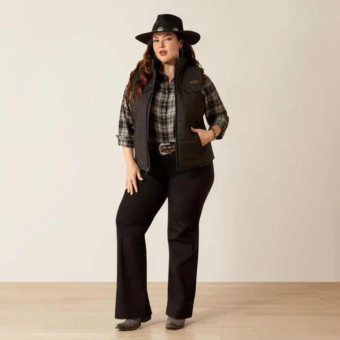 Women Jackets and Vests Ariat Grizzly Quilted Vest Black