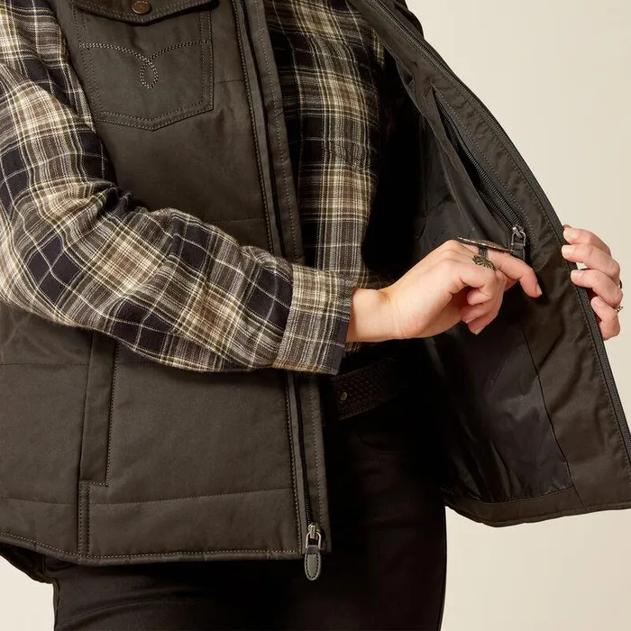 Women Jackets and Vests Ariat Grizzly Quilted Vest Black