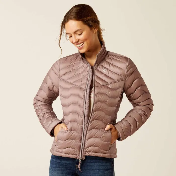 Women Jackets and Vests Ariat Ideal Down Jacket Purple Dove